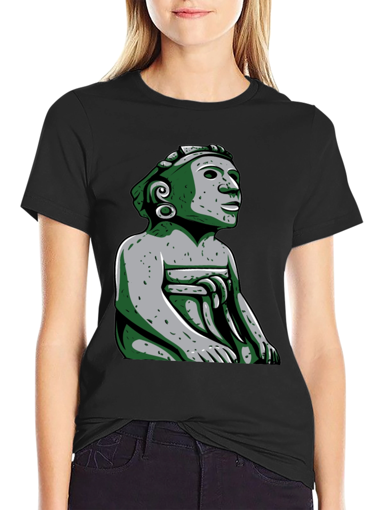 Aztec Warrior Graphic Tee - Unique Design T-Shirt