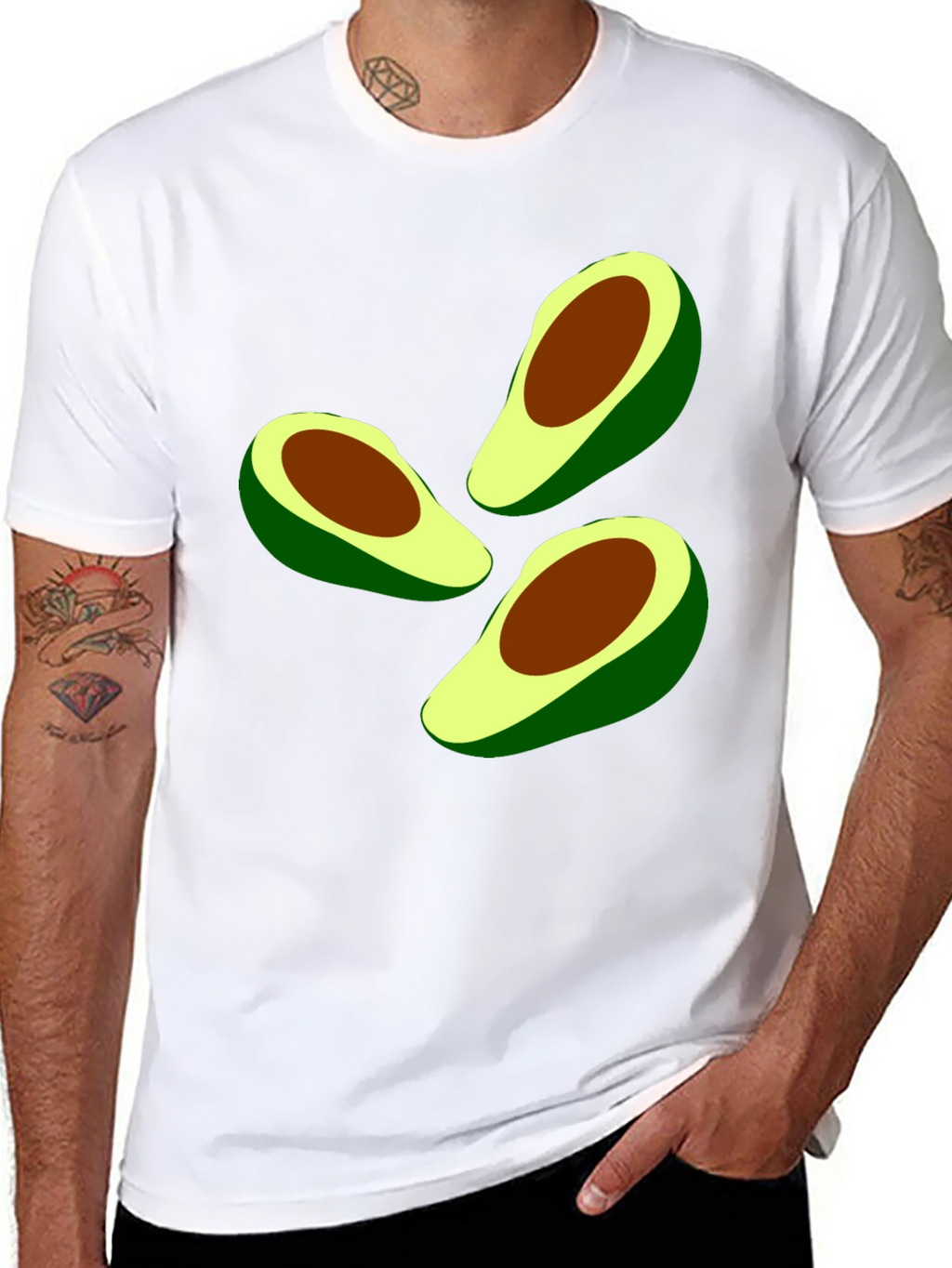 Avocado Graphic Tee - Casual Comfort