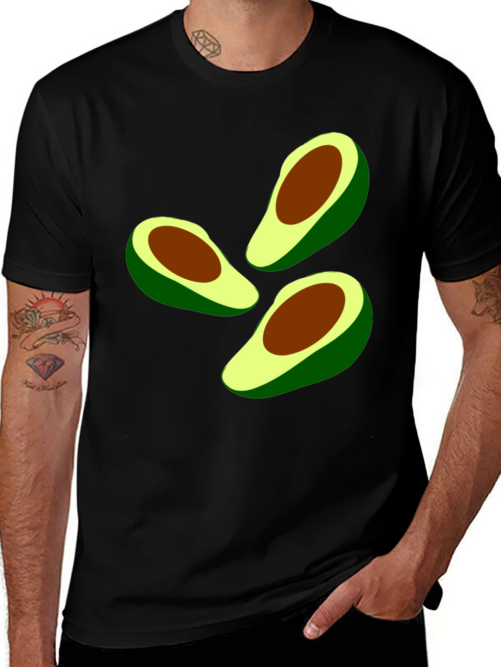 Avocado Graphic Tee - Casual Comfort