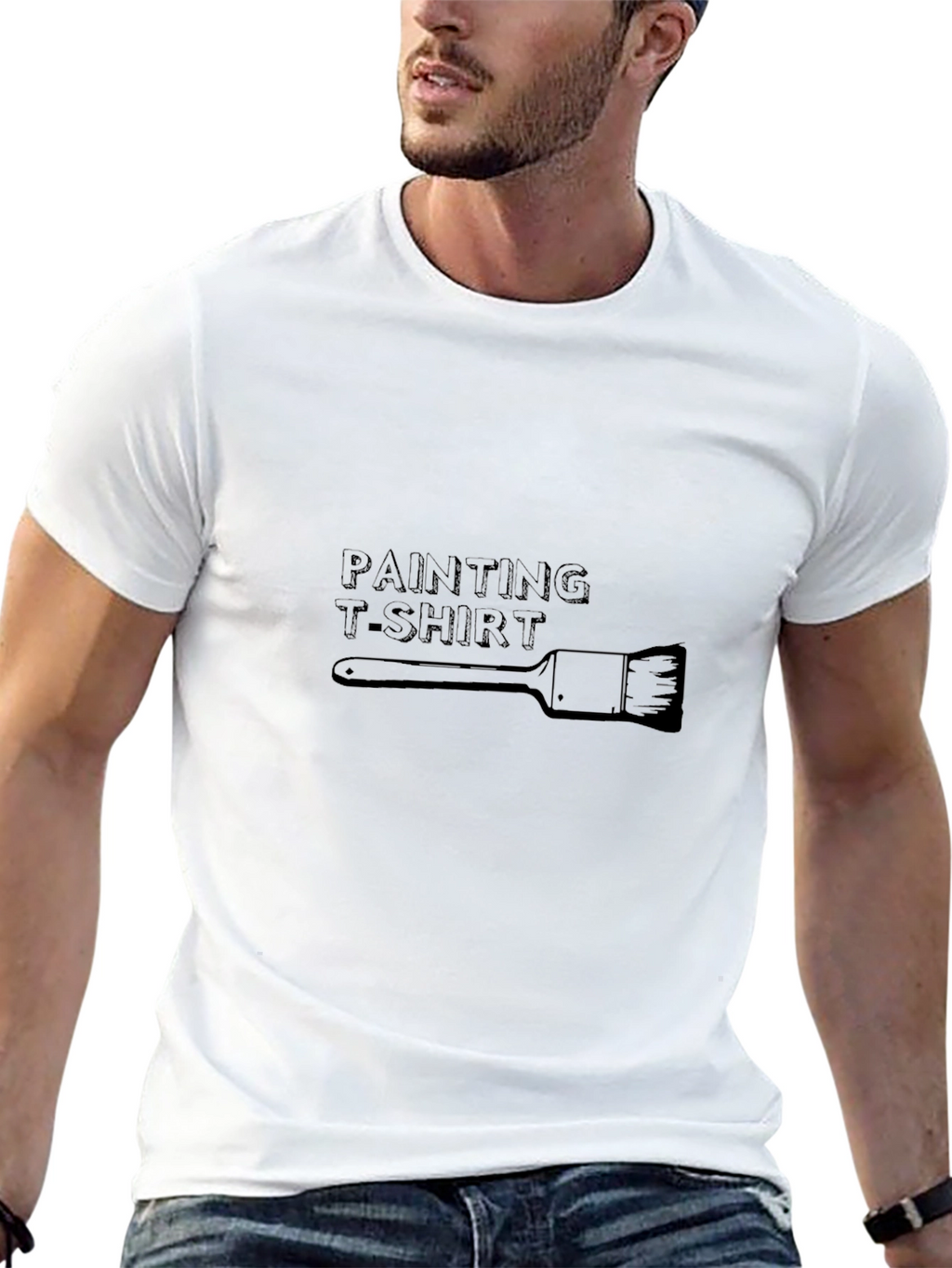Painting T-Shirt - Creative Brush Design