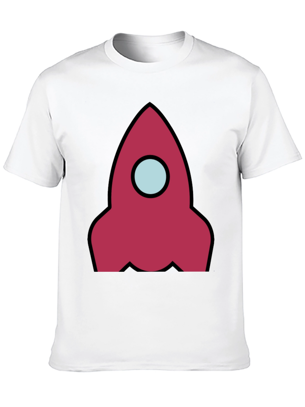 Rocket Graphic Black T-Shirt - Space Adventure