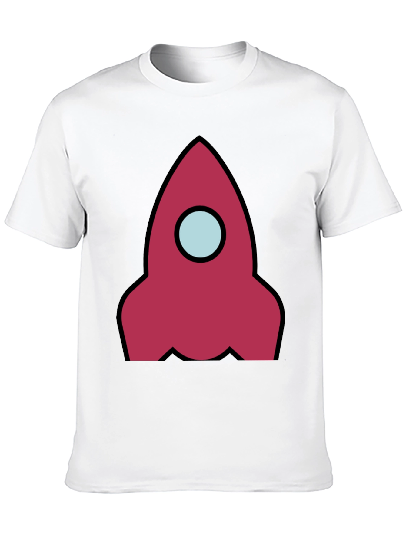 Rocket Graphic Black T-Shirt - Space Adventure