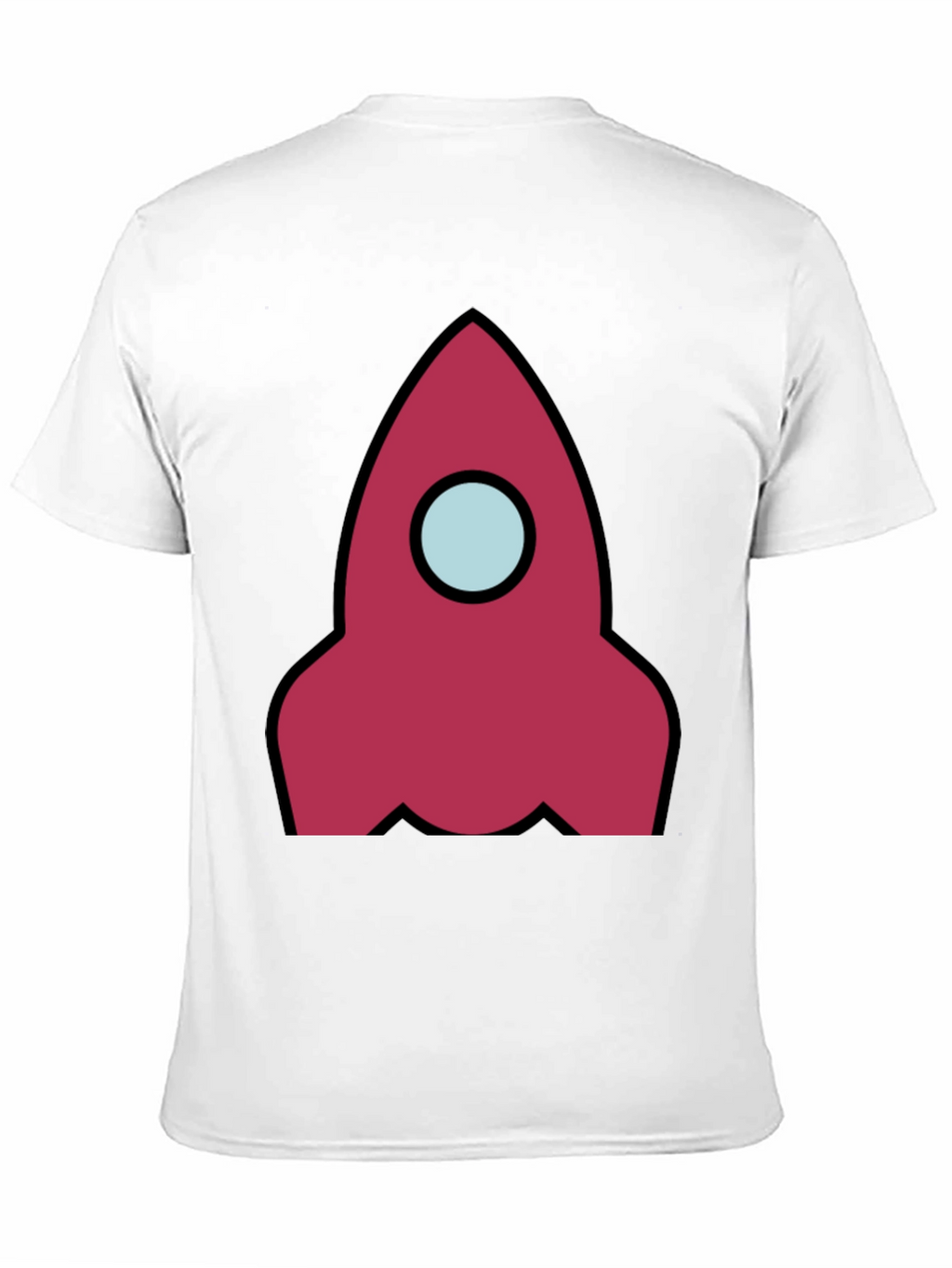 Rocket Graphic Black T-Shirt - Space Adventure