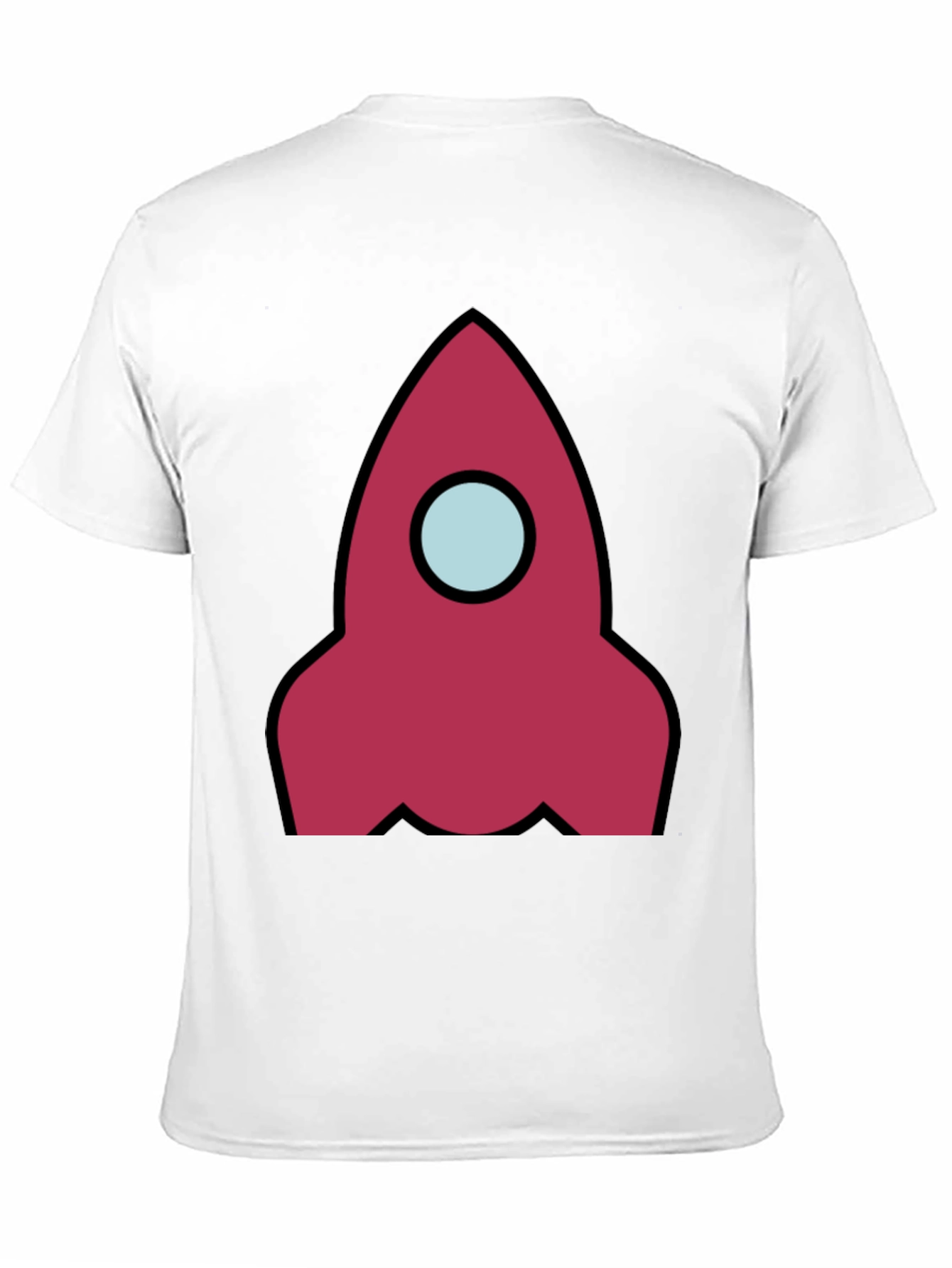 Rocket Graphic Black T-Shirt - Space Adventure