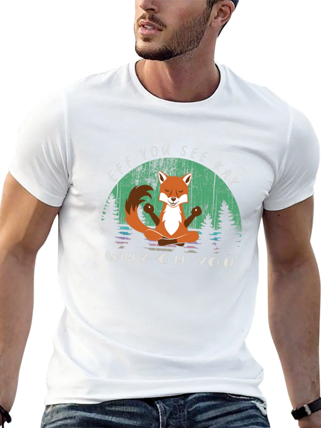 Efk You See Kay T-Shirt - Fox Yoga Design