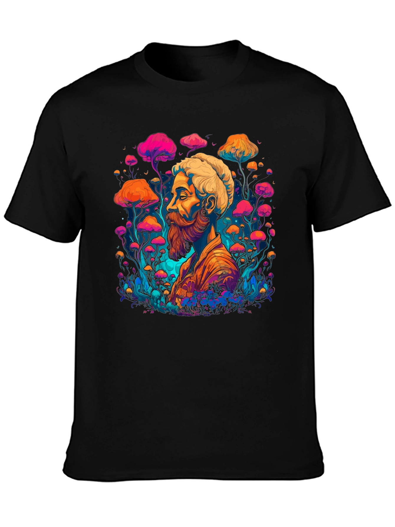Psychedelic Shroom Guy Graphic T-Shirt