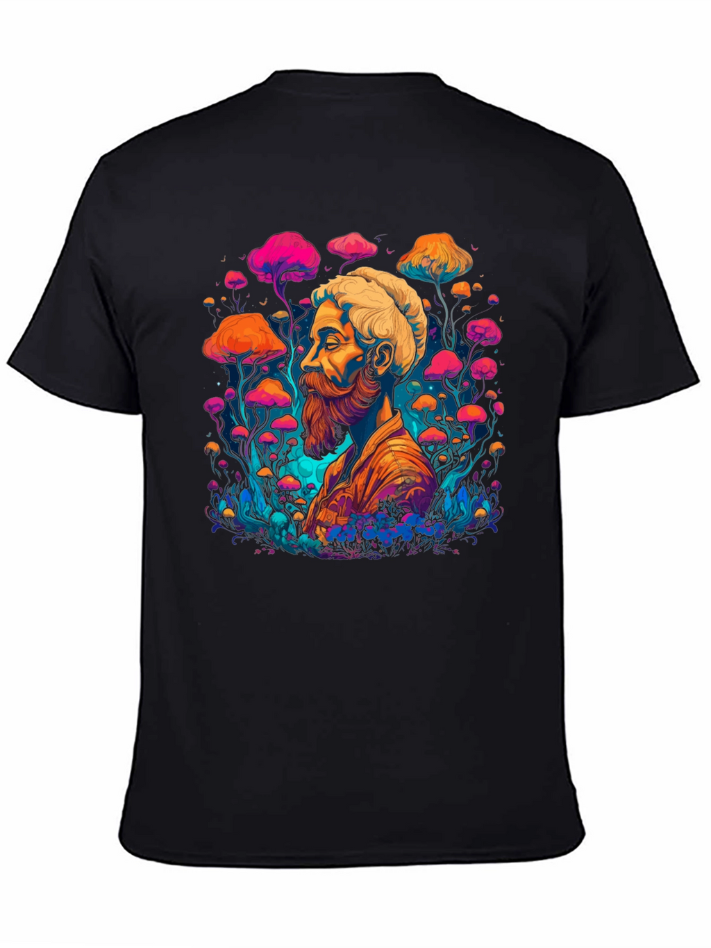 Psychedelic Shroom Guy Graphic T-Shirt