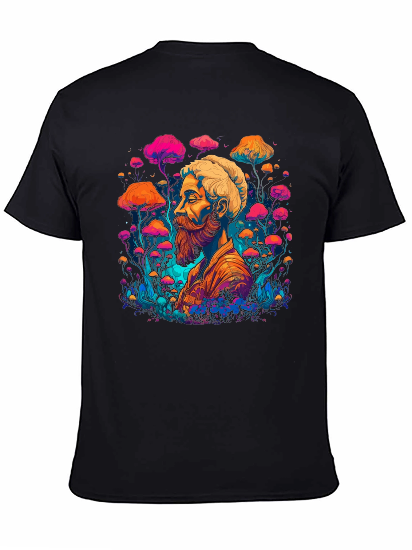 Psychedelic Shroom Guy Graphic T-Shirt