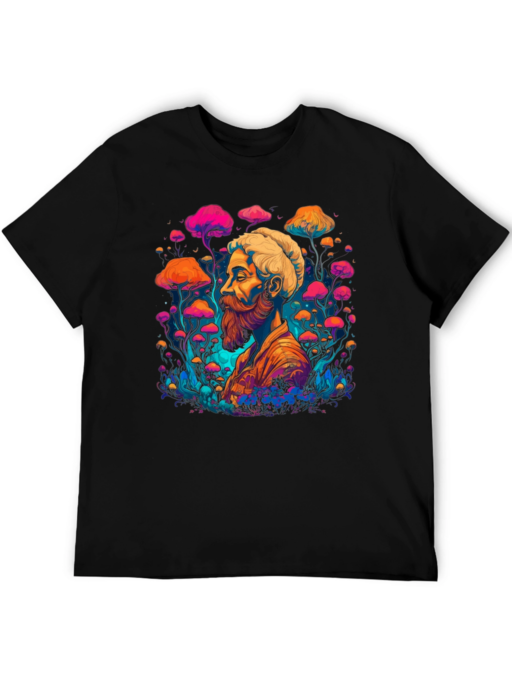 Psychedelic Shroom Guy Graphic T-Shirt