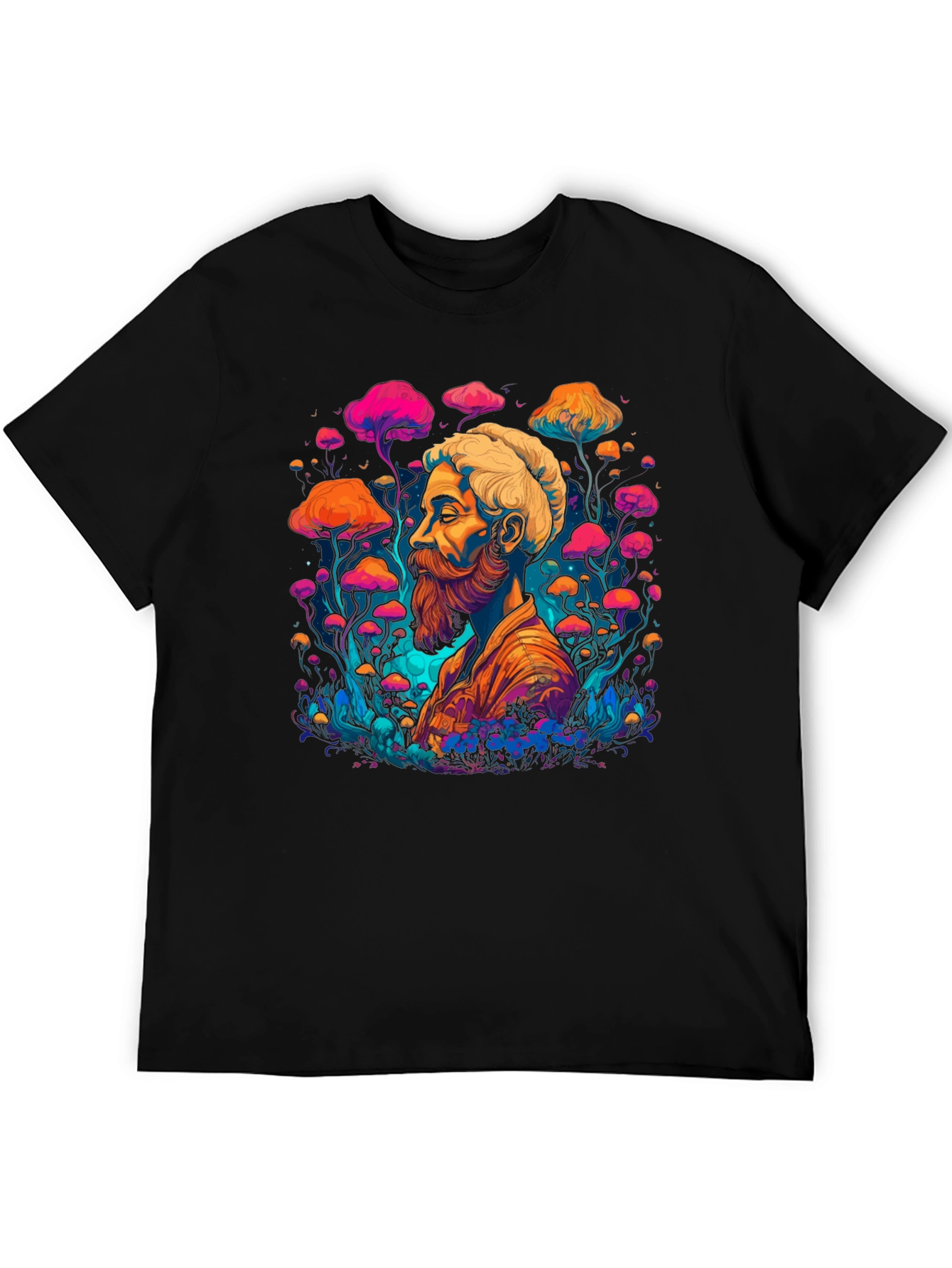 Psychedelic Shroom Guy Graphic T-Shirt