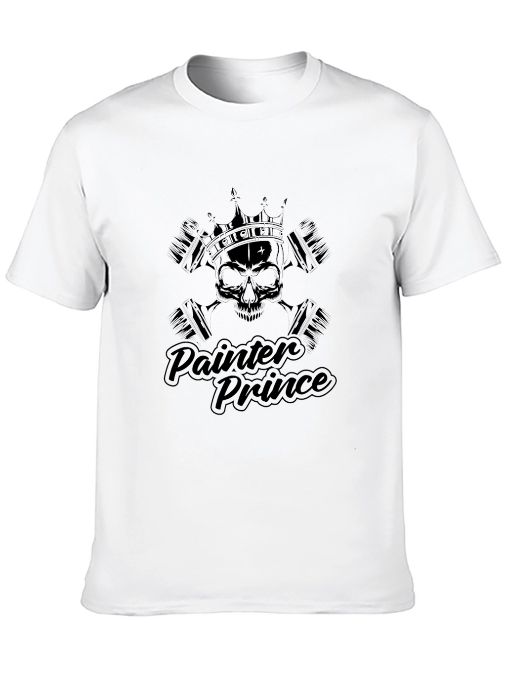 Painter Prince T-Shirt - Skull Crown Design