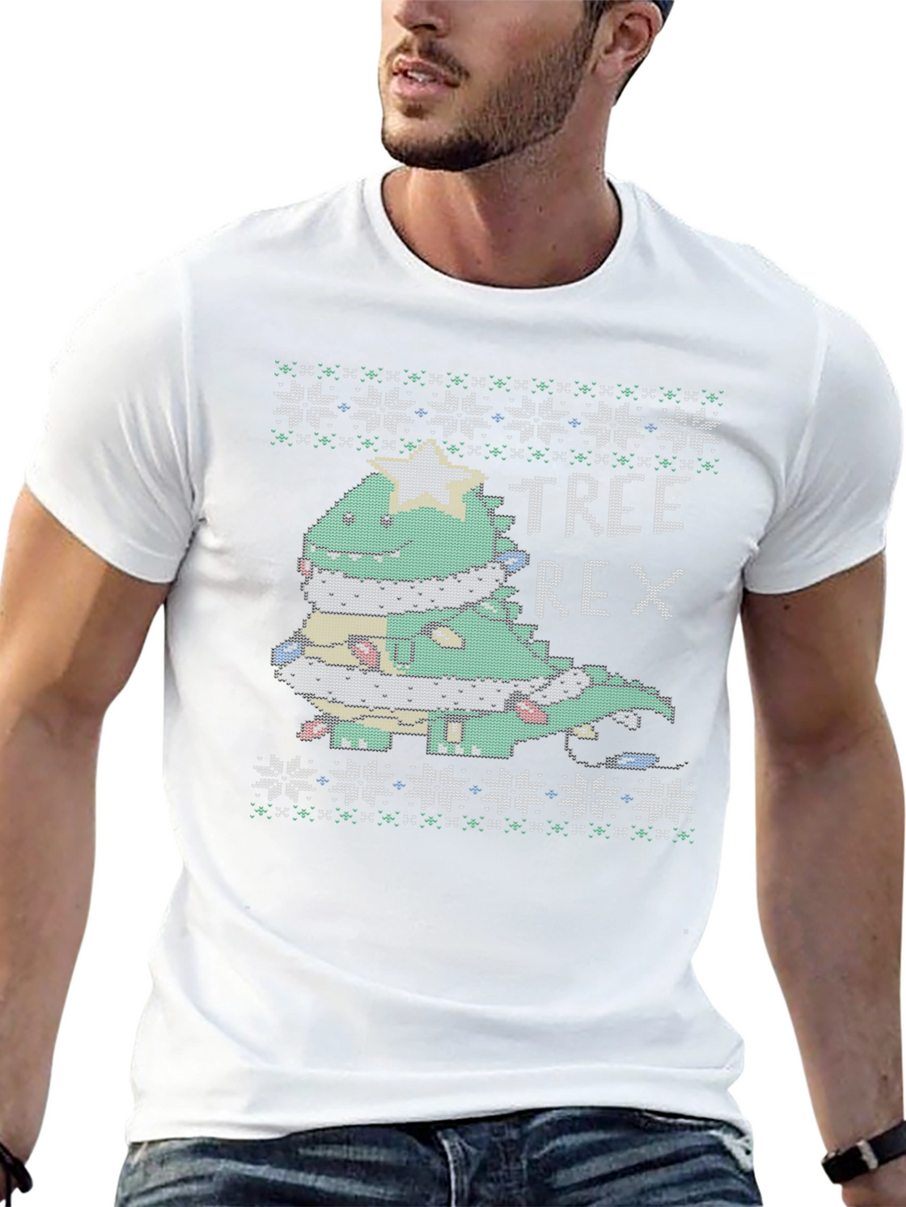 Tree Rex Funny Christmas T-Shirt