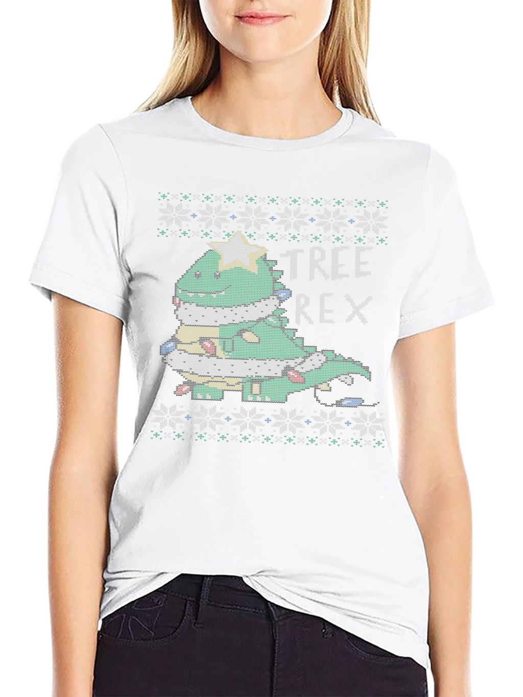 Tree Rex Funny Christmas T-Shirt