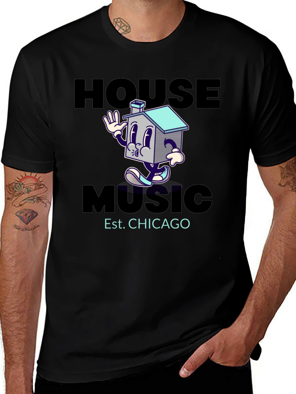 House Music Chicago Graphic T-Shirt