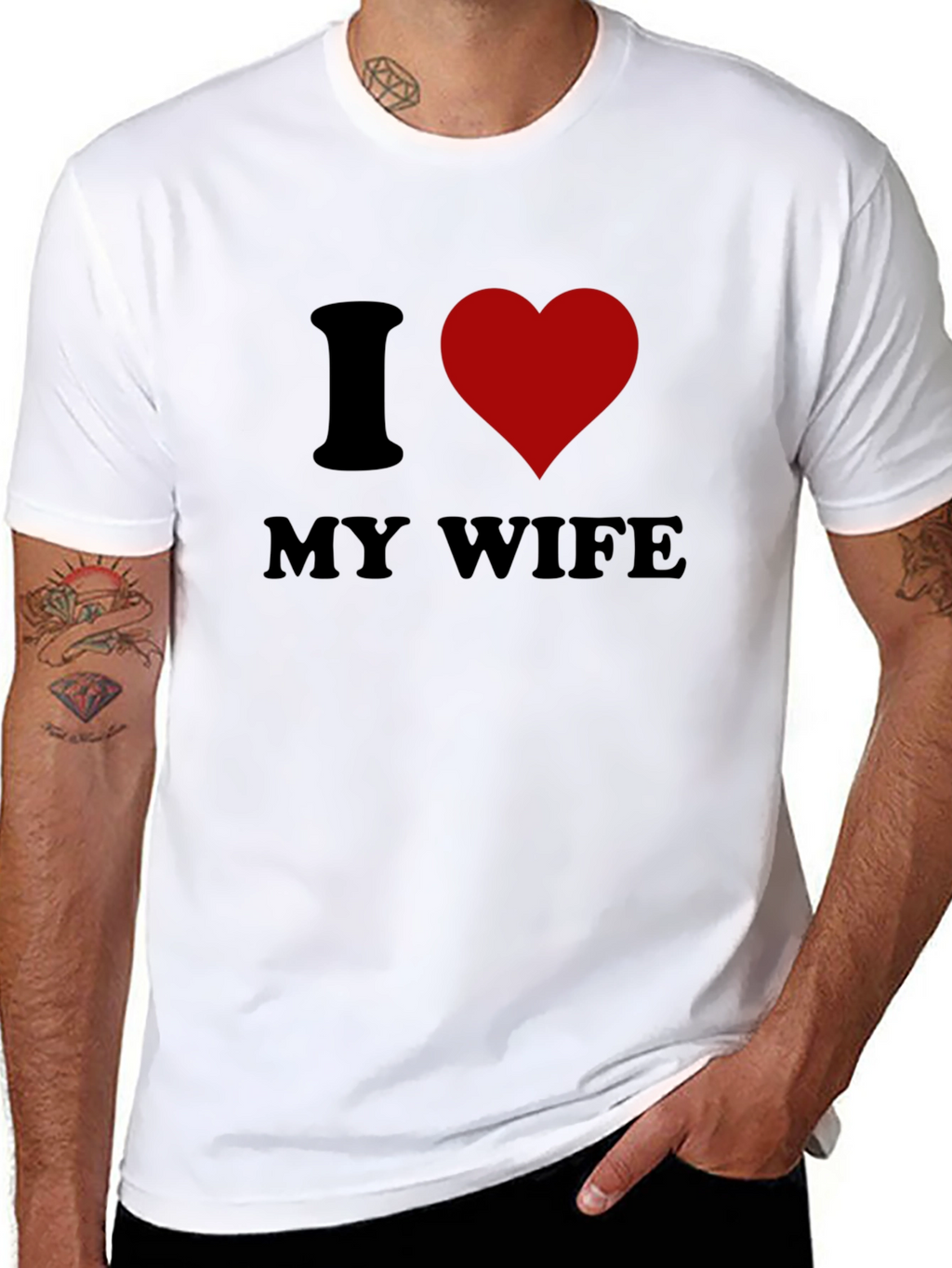I Love My Wife Graphic Tee - Husband Gift