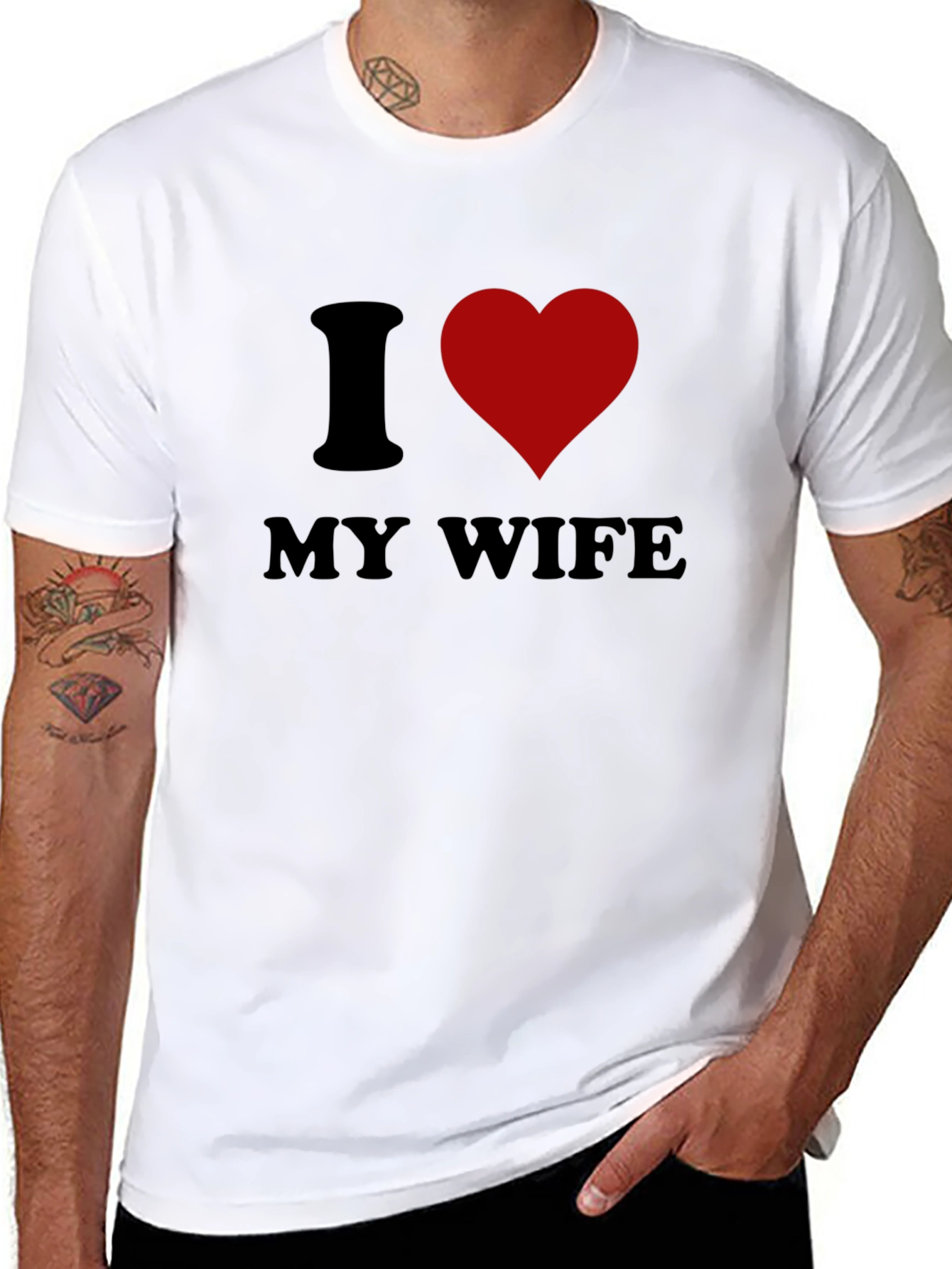 I Love My Wife Graphic Tee - Husband Gift