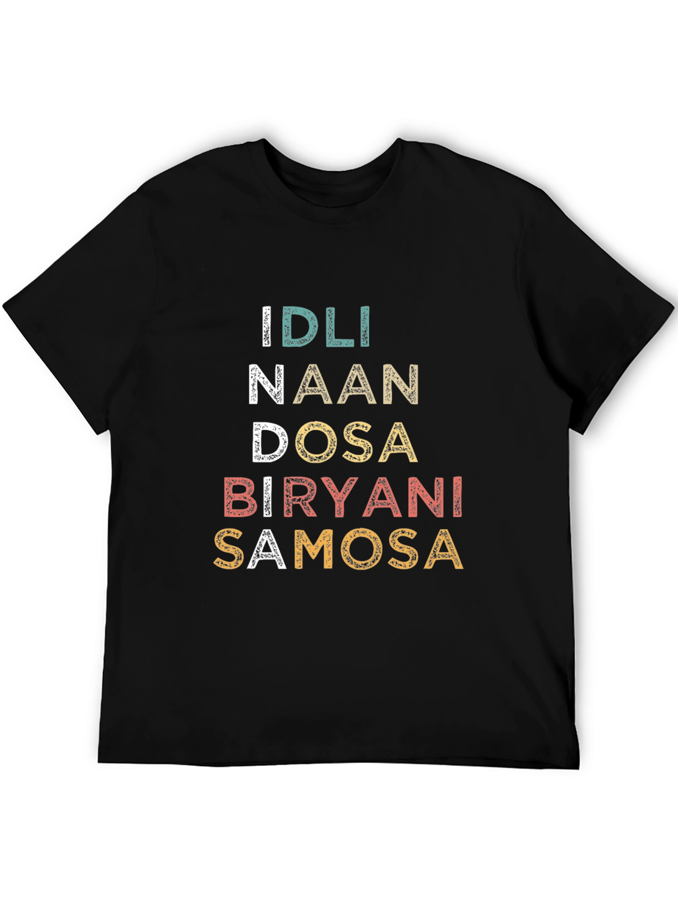 Idli Naan Dosa Biryani Samosa T-Shirt - Indian Food Tee