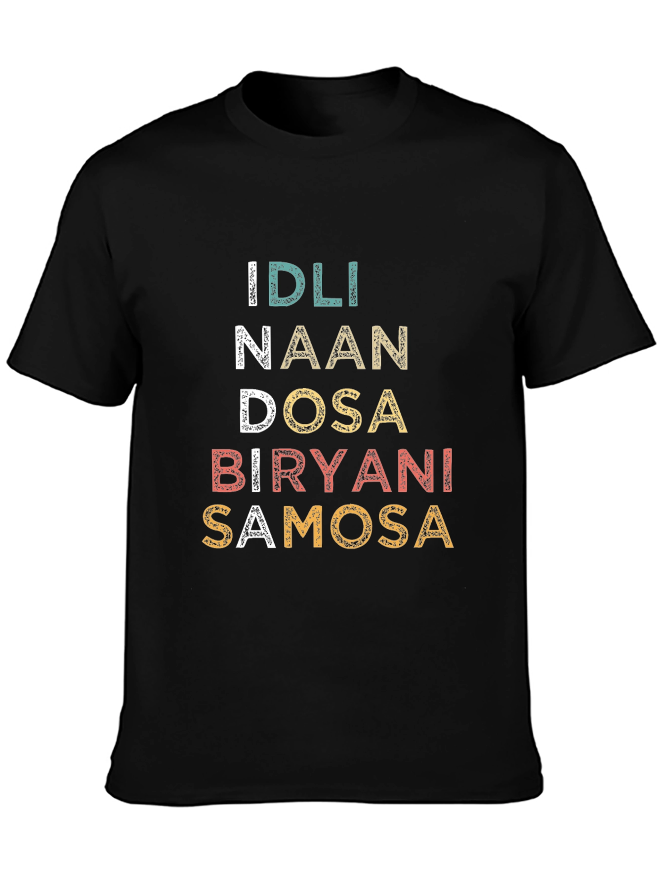 Idli Naan Dosa Biryani Samosa T-Shirt - Indian Food Tee