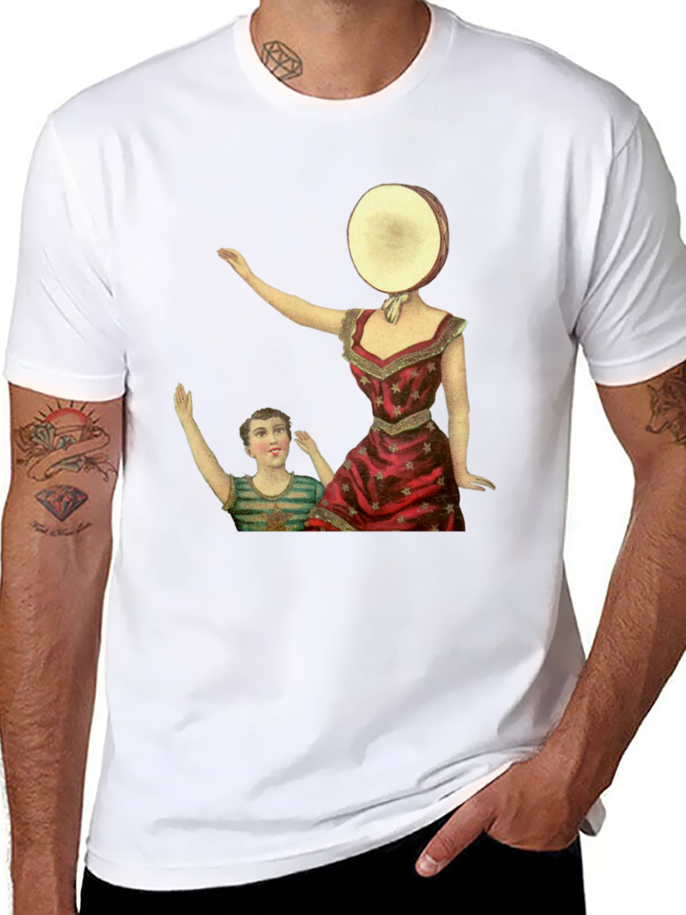 Surreal Art Graphic Tee - Retro Style