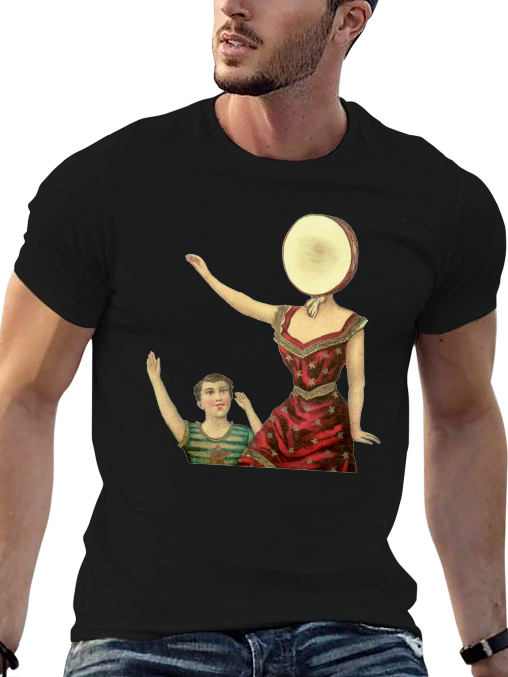 Surreal Art Graphic Tee - Retro Style