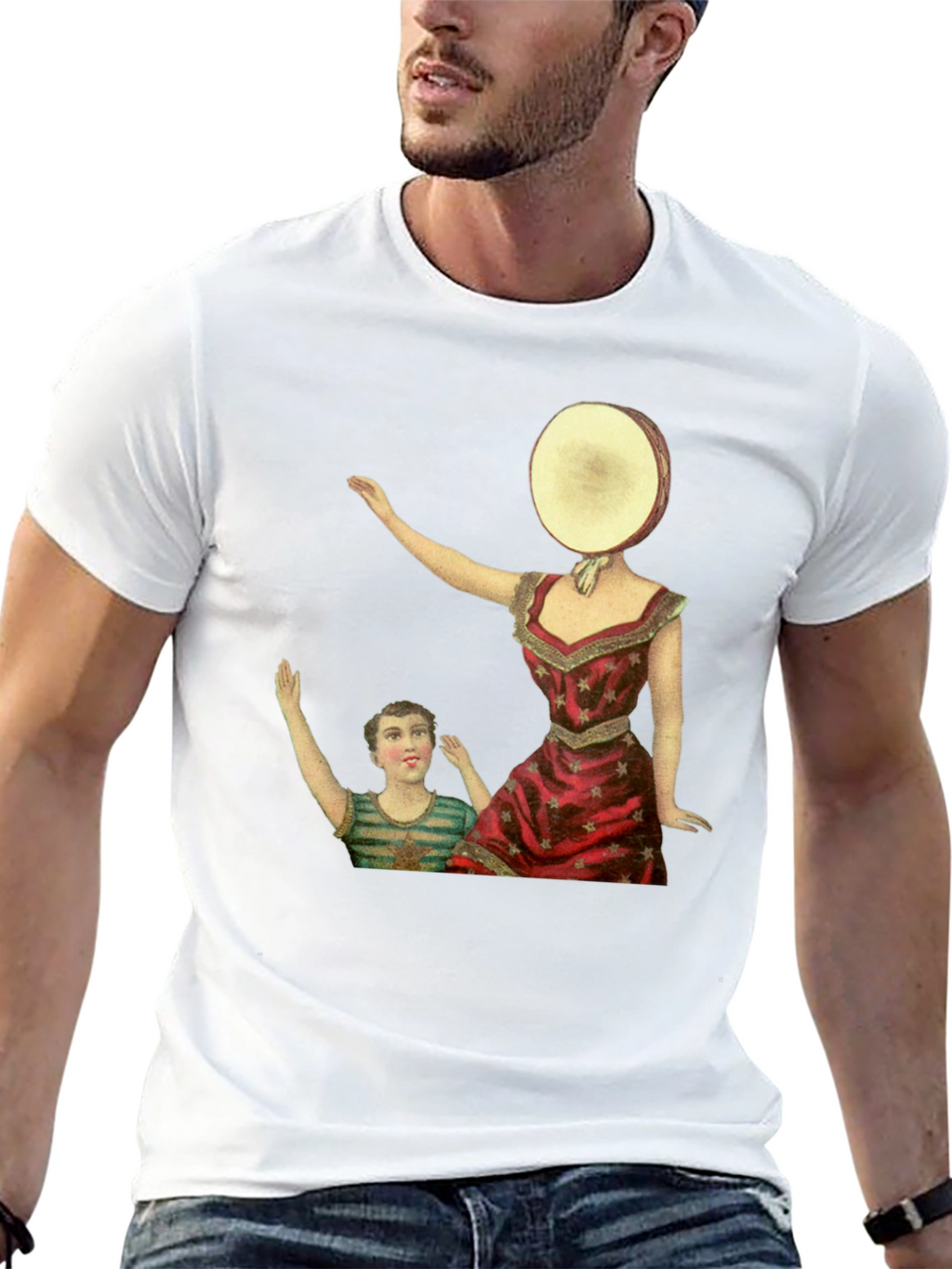 Surreal Art Graphic Tee - Retro Style