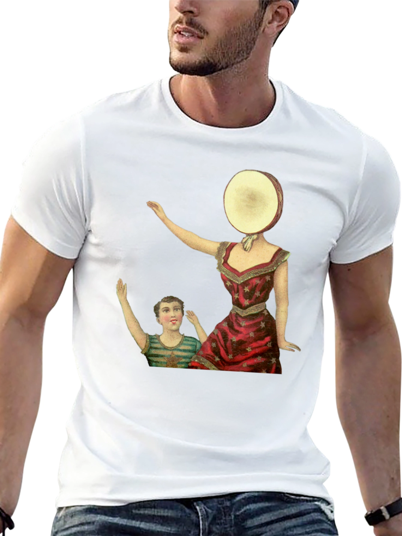 Surreal Art Graphic Tee - Retro Style