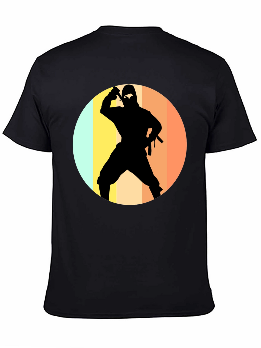 Ninja Silhouette Retro T-Shirt