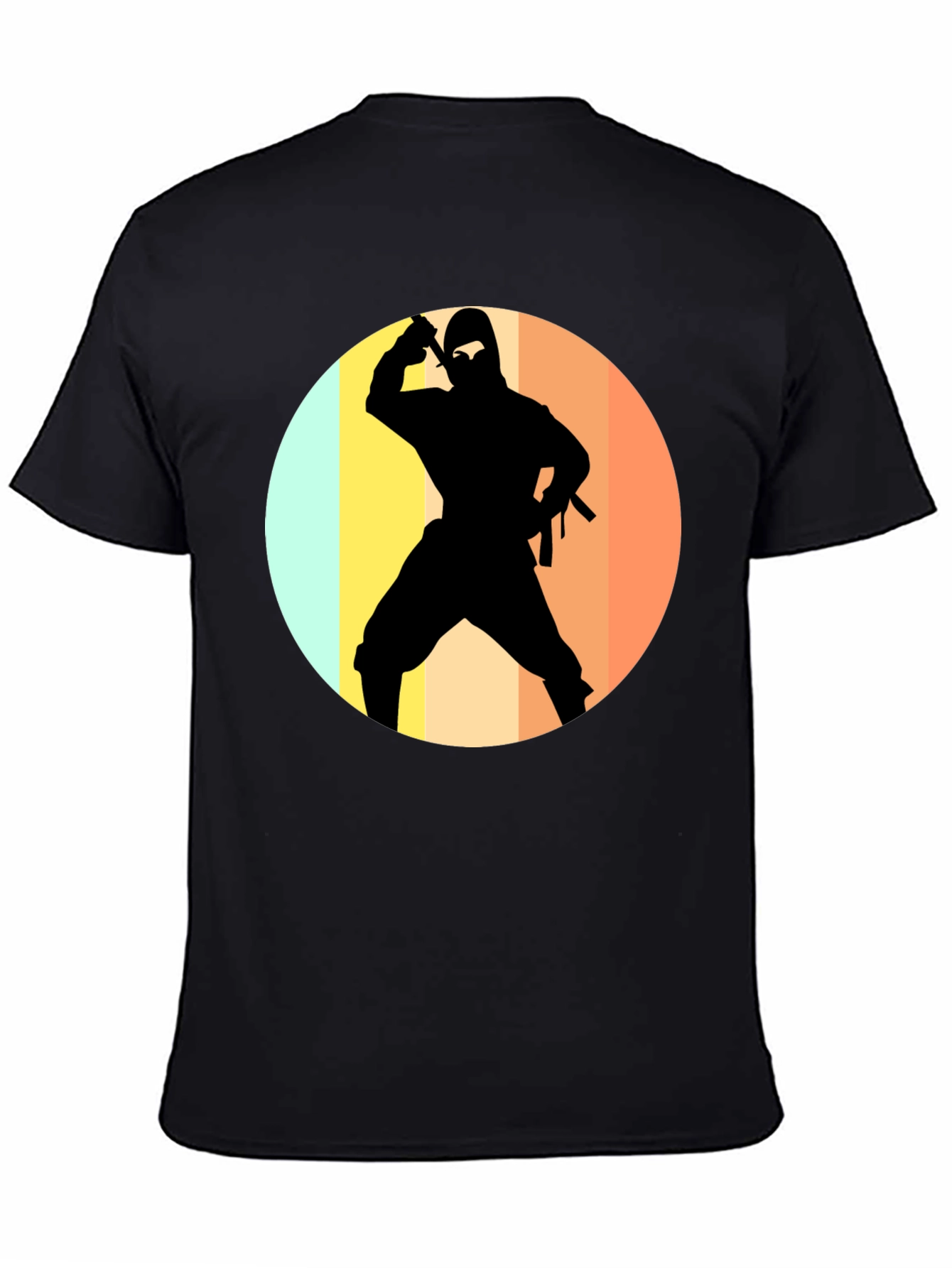 Ninja Silhouette Retro T-Shirt