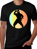 Ninja Silhouette Retro T-Shirt