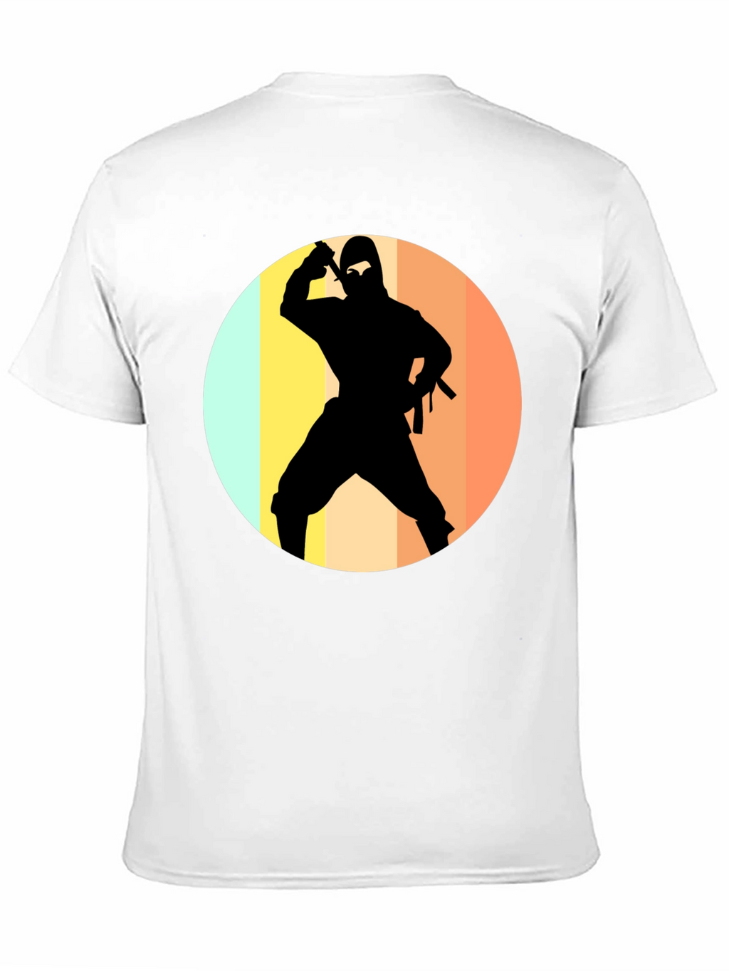 Ninja Silhouette Retro T-Shirt