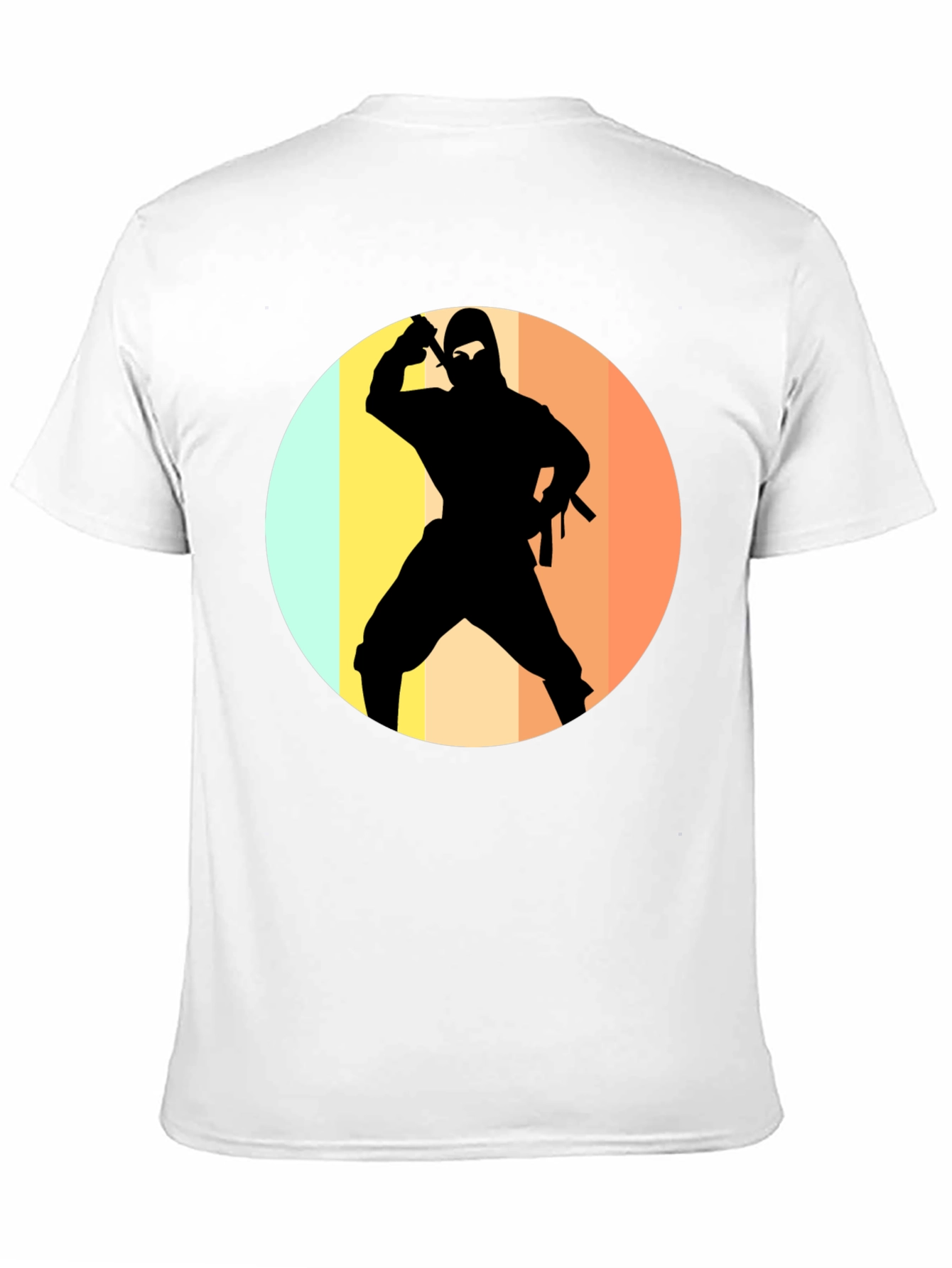 Ninja Silhouette Retro T-Shirt