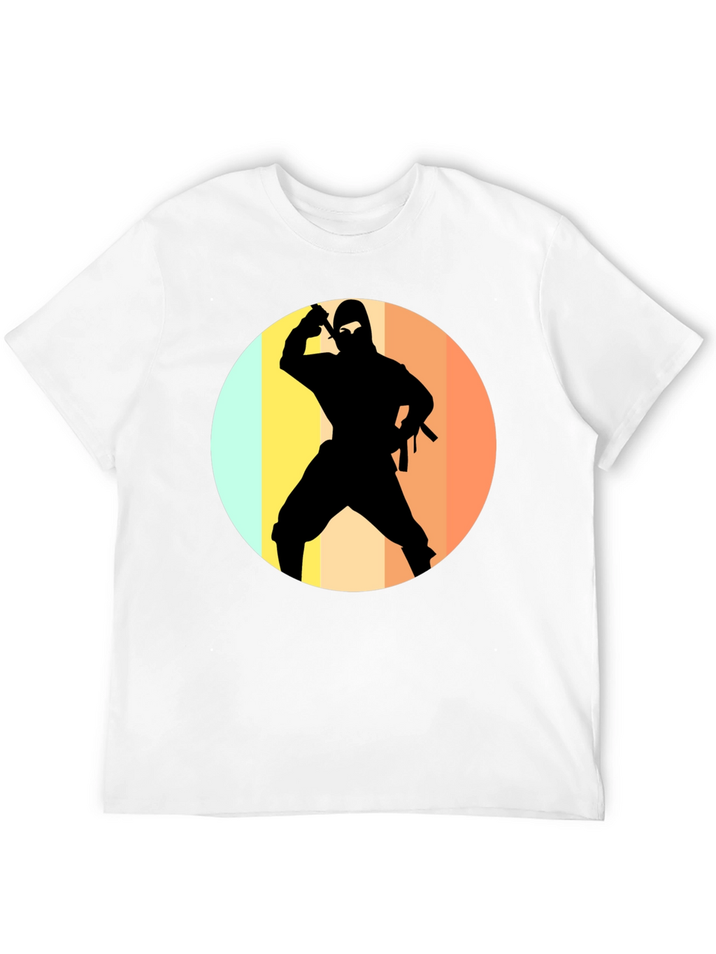 Ninja Silhouette Retro T-Shirt