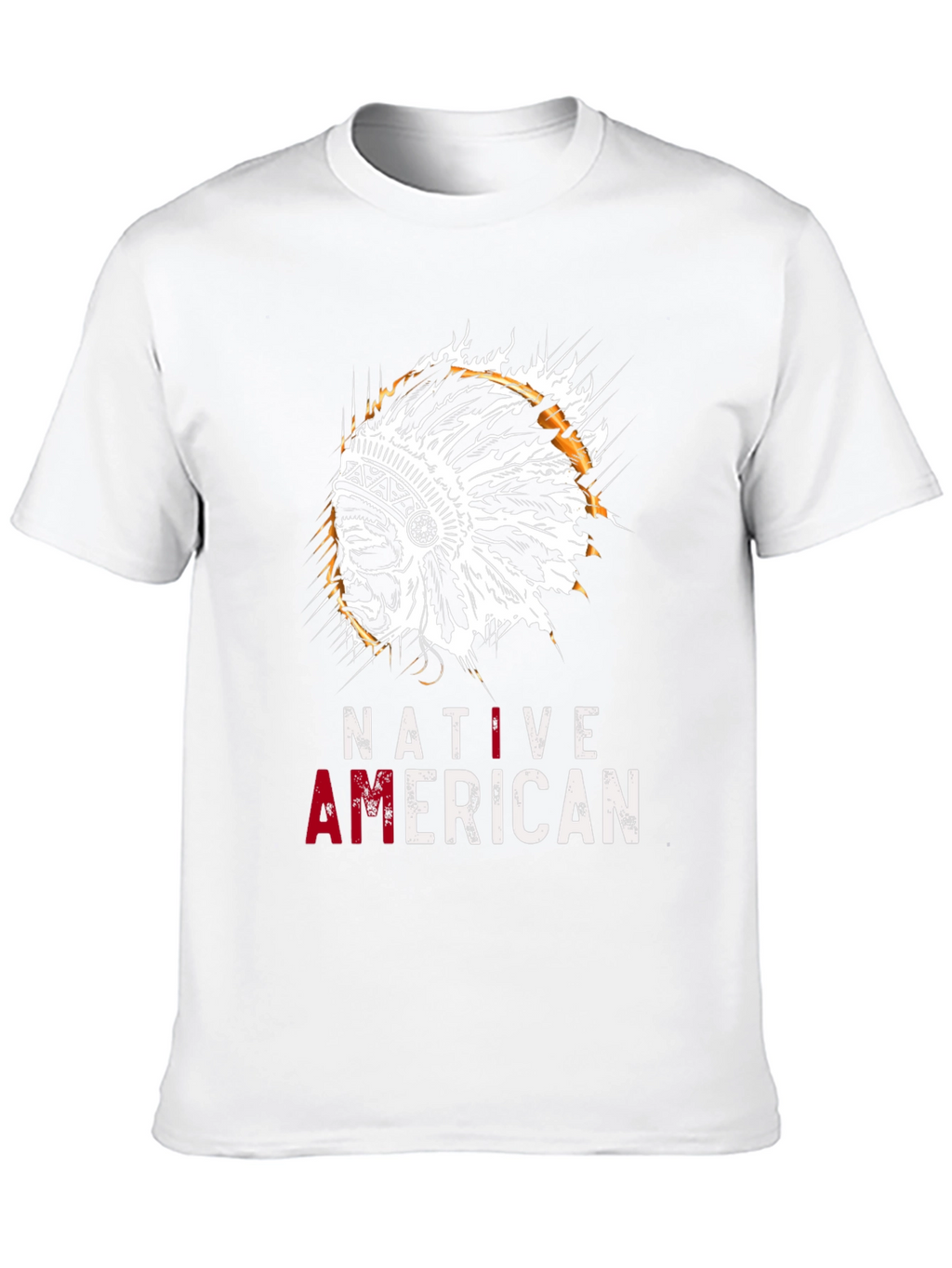 Native American Headdress Graphic T-Shirt