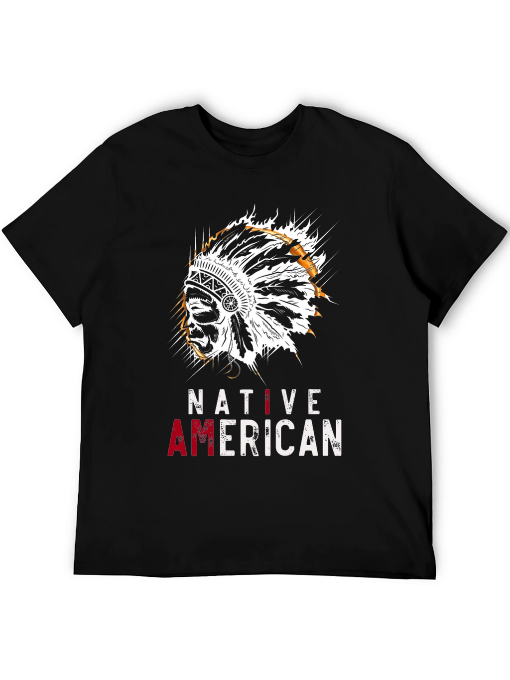 Native American Headdress Graphic T-Shirt
