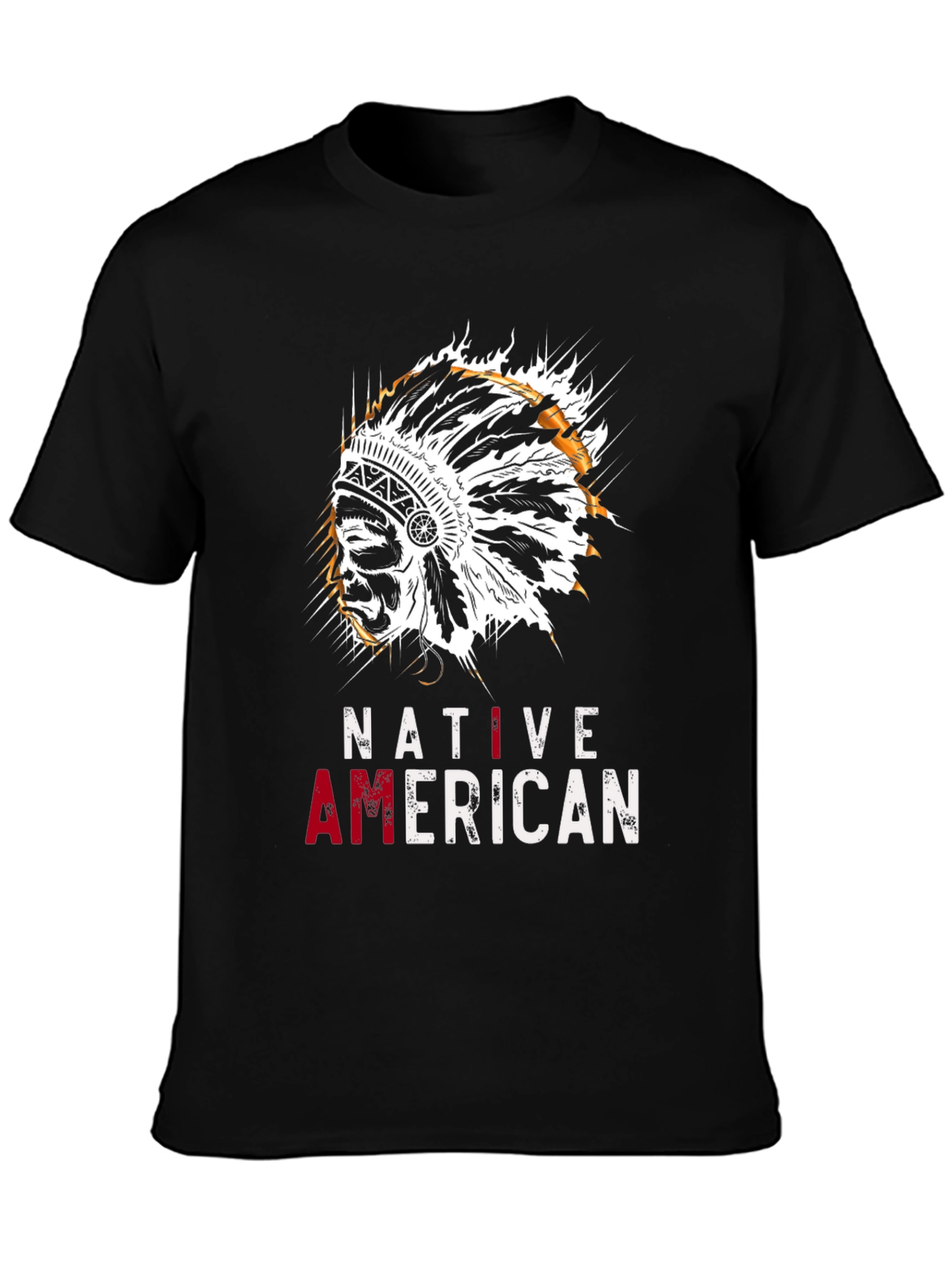 Native American Headdress Graphic T-Shirt