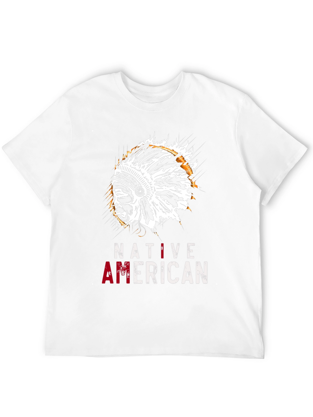 Native American Headdress Graphic T-Shirt