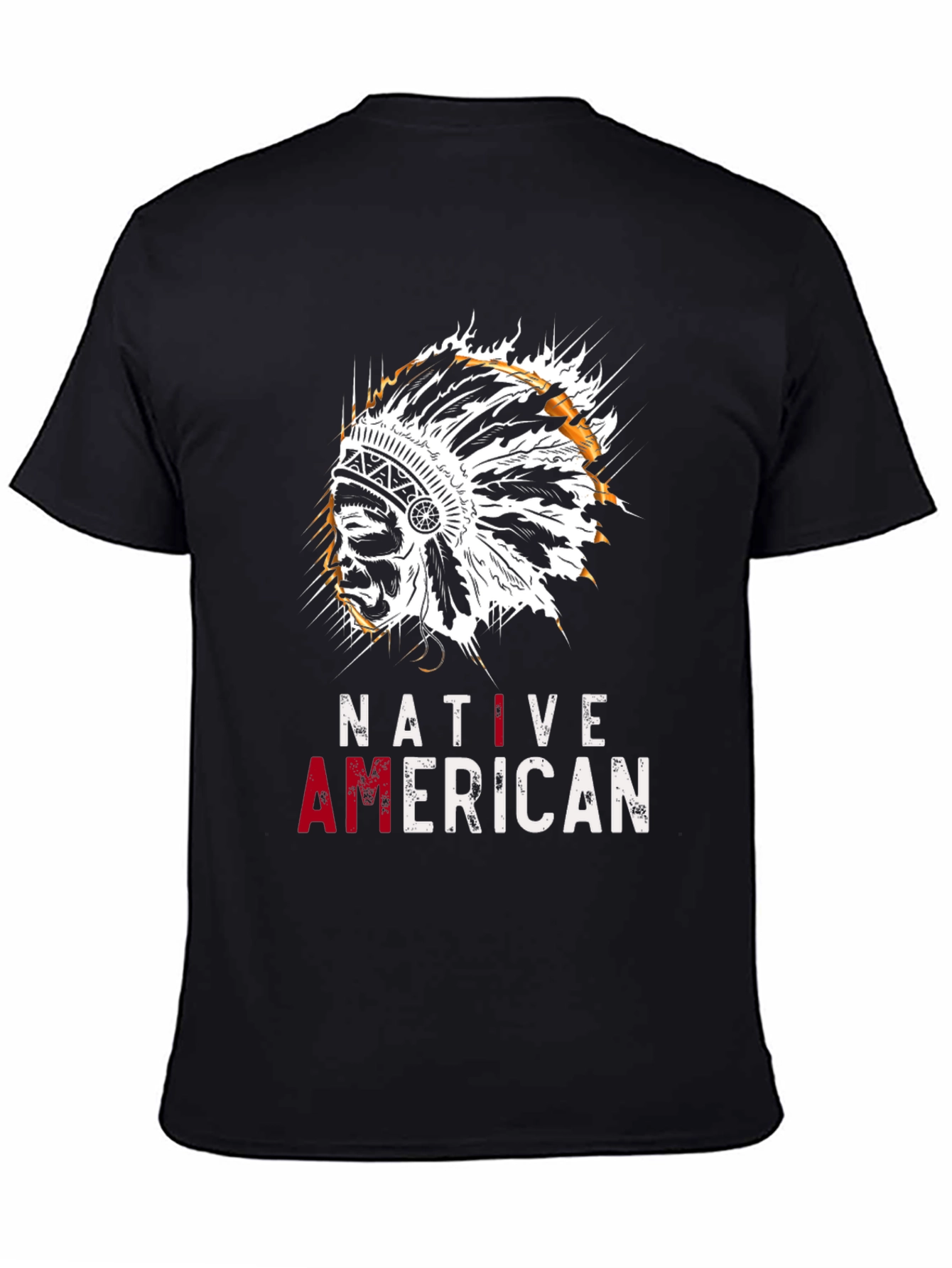 Native American Headdress Graphic T-Shirt