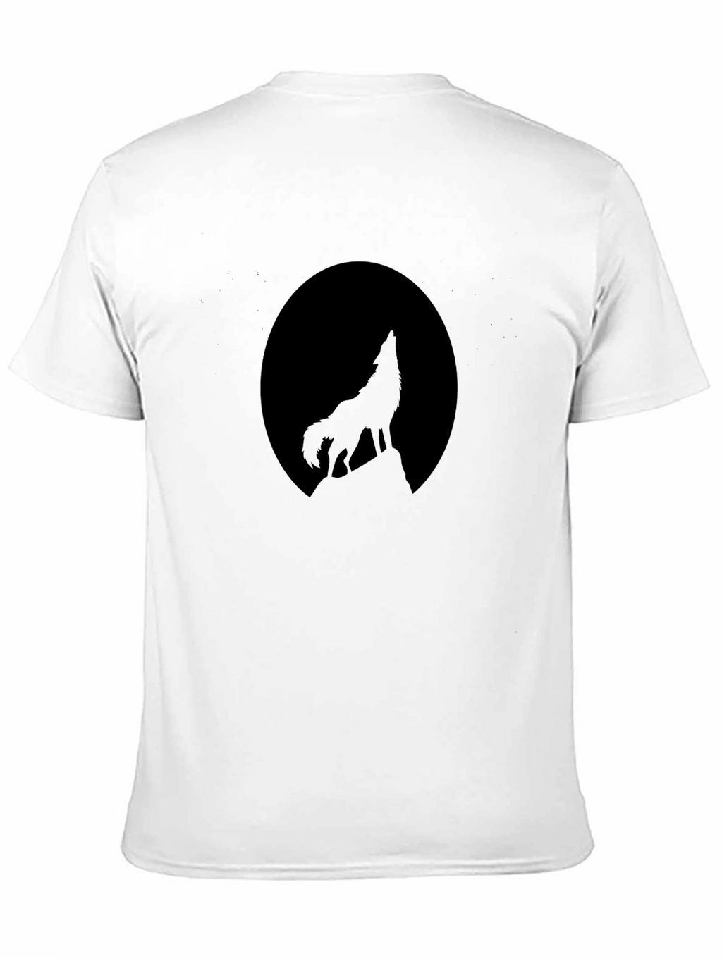 Wolf Moon Silhouette T-Shirt - Black Graphic Tee