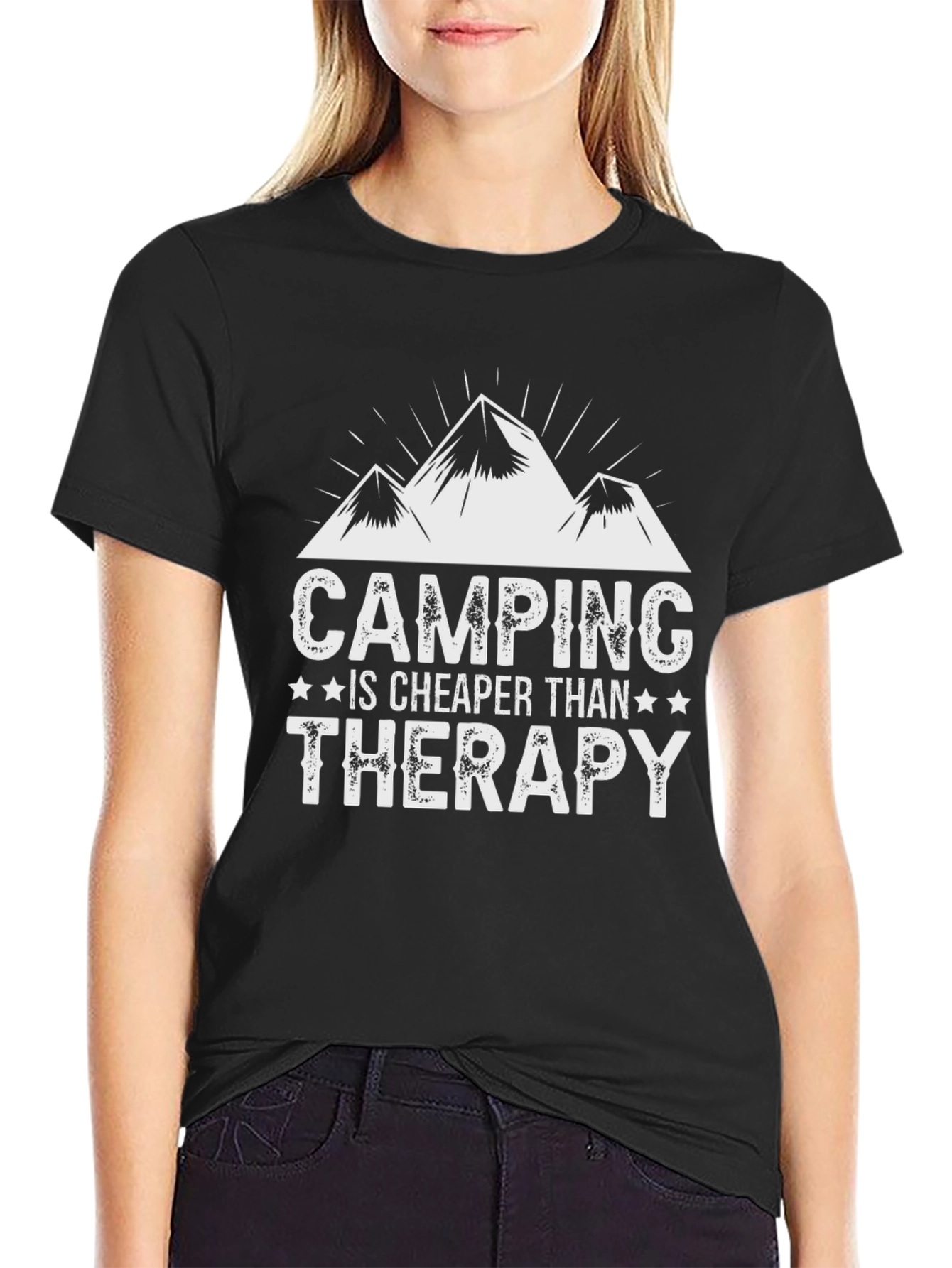 Camping is Cheaper Than Therapy T-Shirt