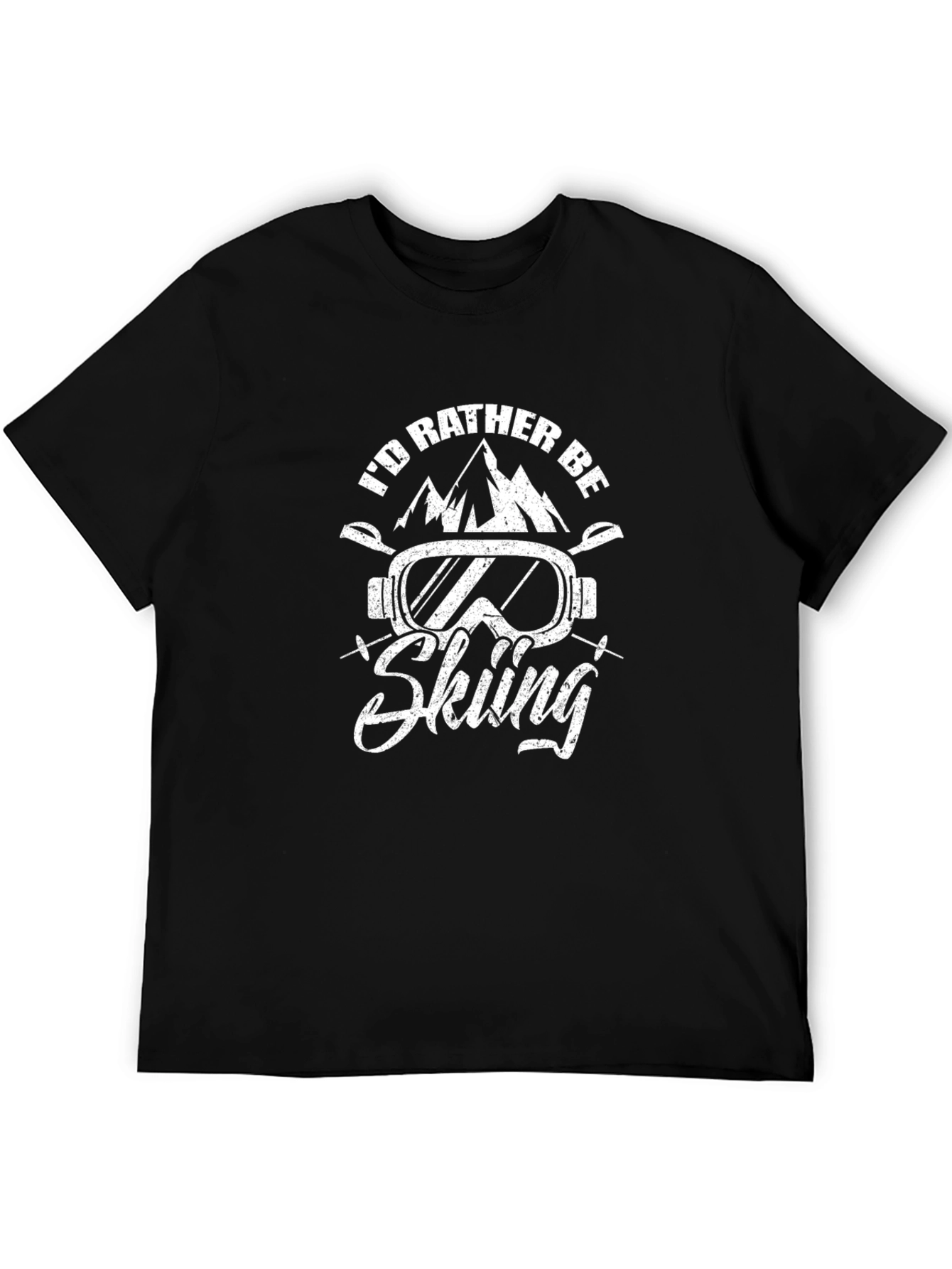 Id Rather Be Skiing Graphic T-Shirt