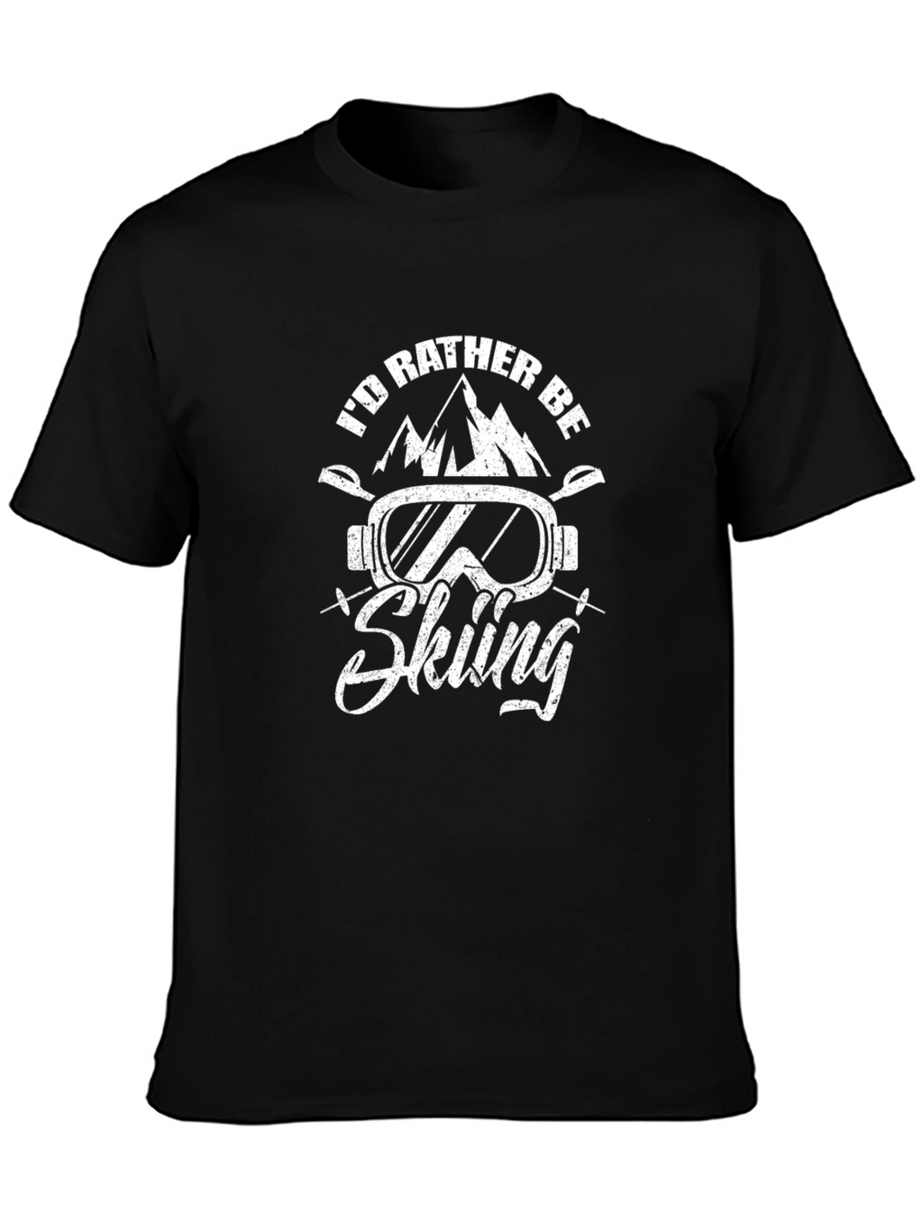 Id Rather Be Skiing Graphic T-Shirt
