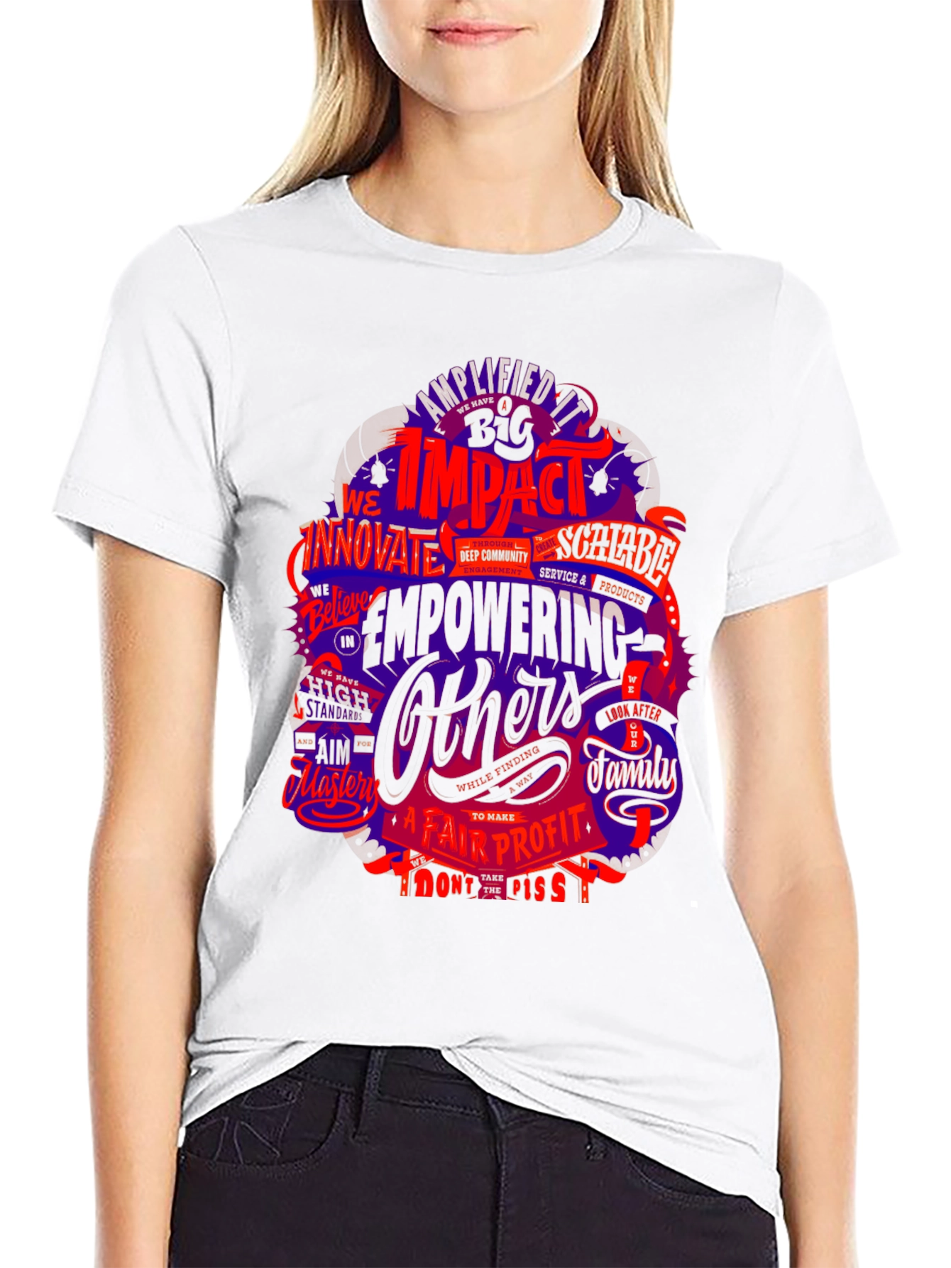 Impactful Graphic T-Shirt - Empowering Others
