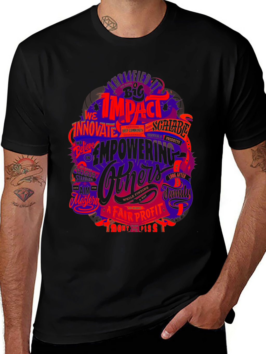 Impactful Graphic T-Shirt - Empowering Others