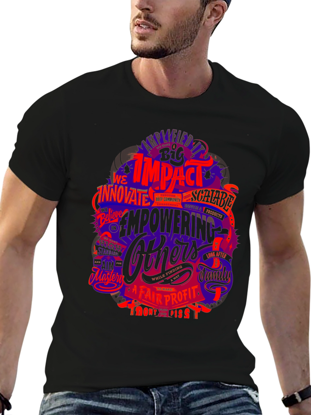 Impactful Graphic T-Shirt - Empowering Others