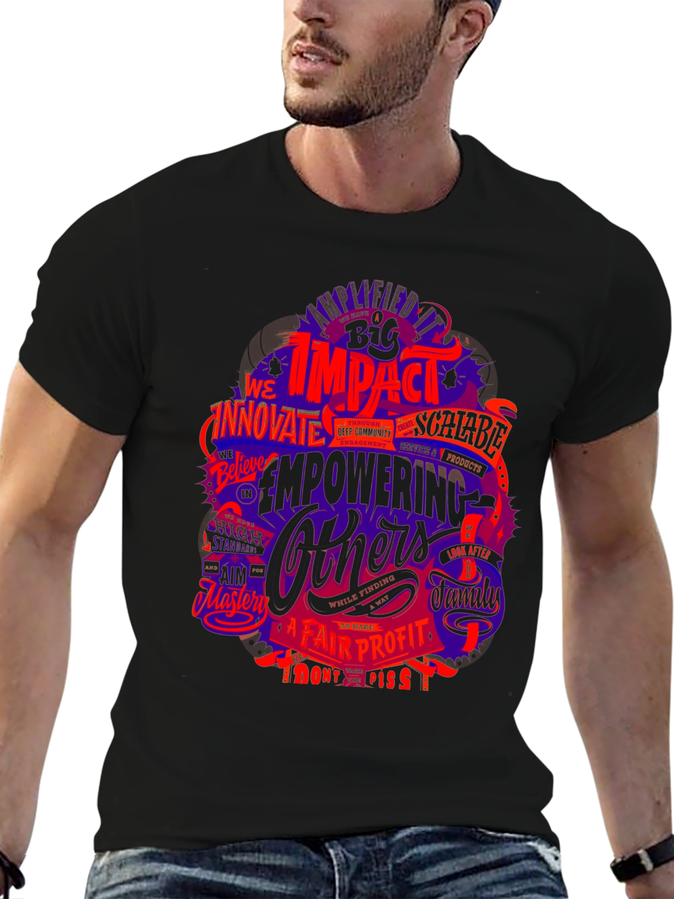 Impactful Graphic T-Shirt - Empowering Others