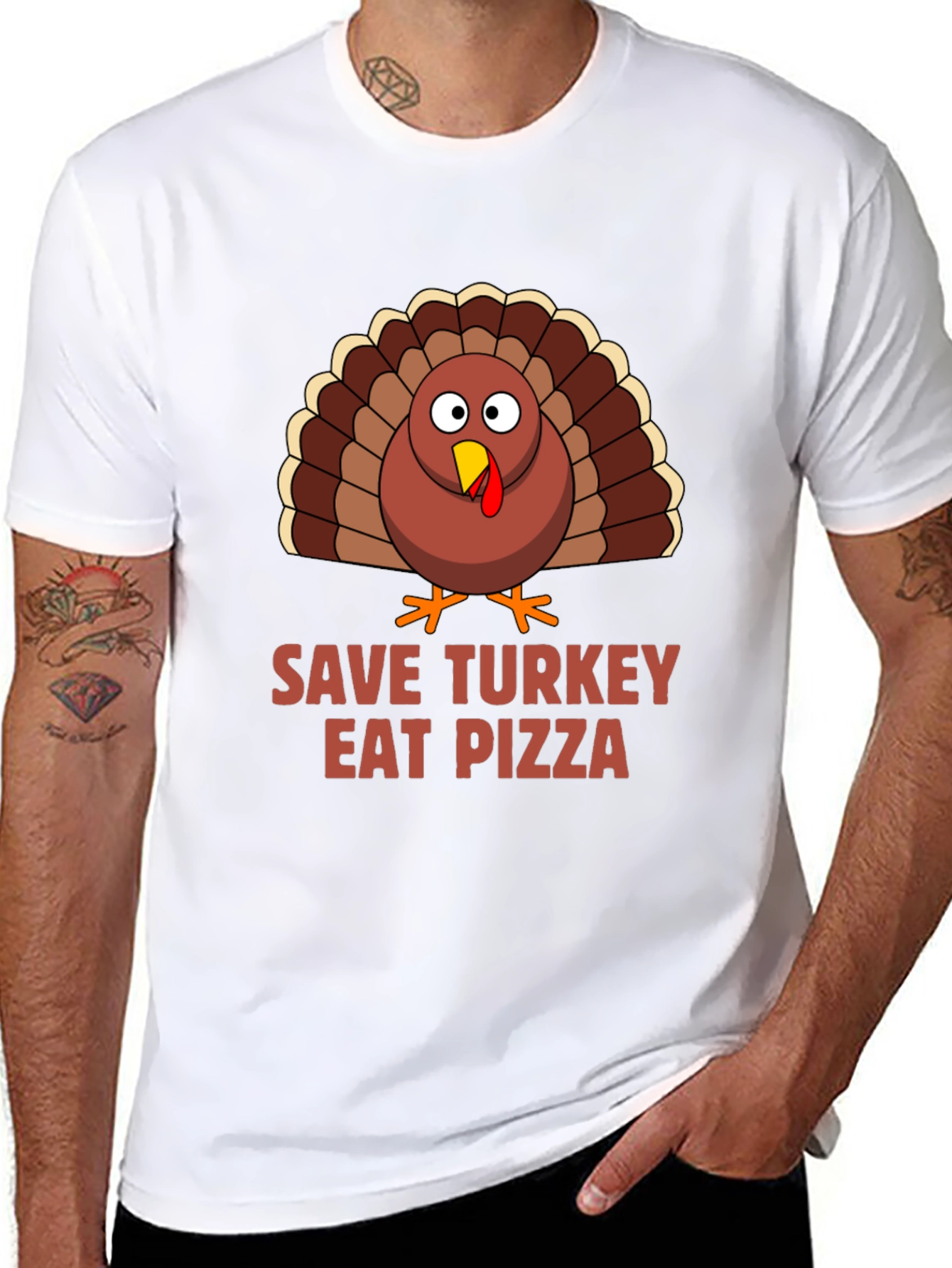 Save Turkey Eat Pizza T-Shirt