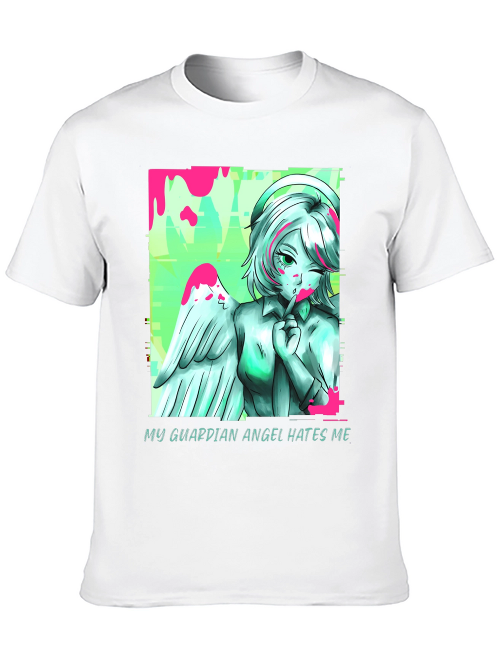 Guardian Angel Graphic Tee - Unisex Black T-Shirt