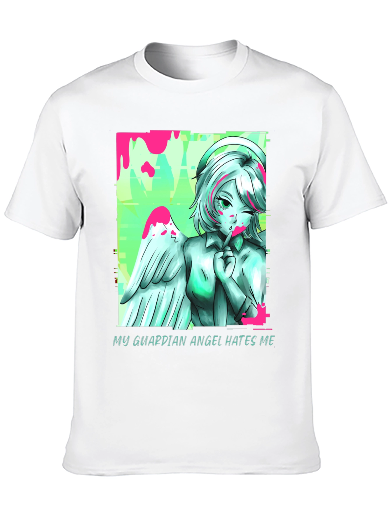 Guardian Angel Graphic Tee - Unisex Black T-Shirt