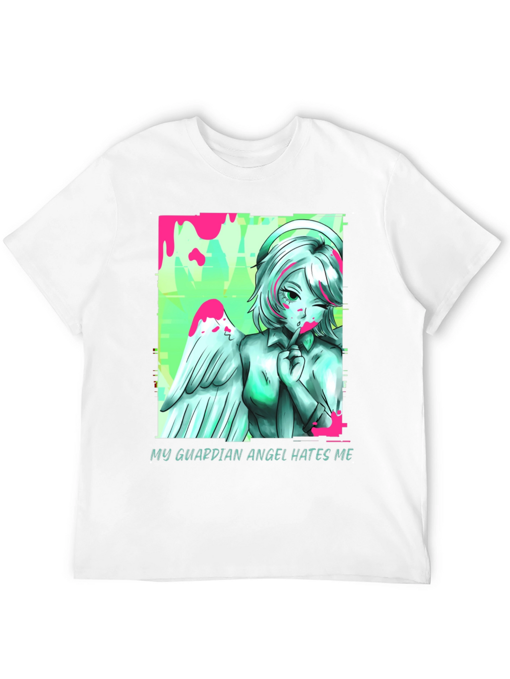 Guardian Angel Graphic Tee - Unisex Black T-Shirt