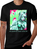 Guardian Angel Graphic Tee - Unisex Black T-Shirt